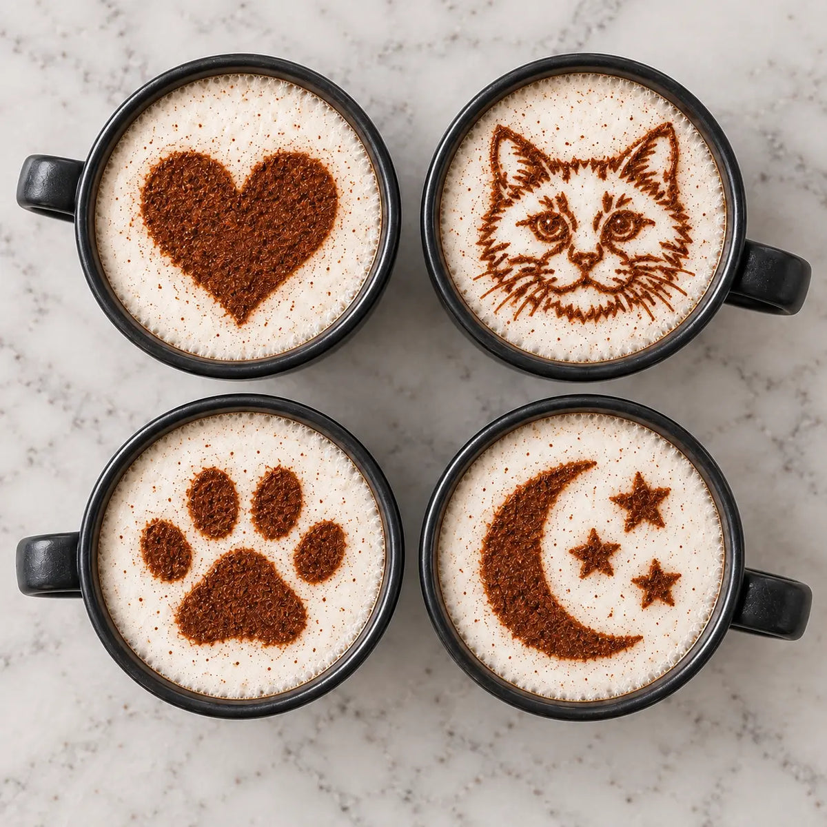 Brewca Latte Art Printer Set +4 Şablon